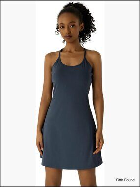 Women's Active Dress with Built-in Jumpsuit, Racerback, Side Pockets